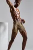 Men's Large U Convex Long Flat Corner Pants Leopard Print Pattern Sexy Tight Fitting Comfort Summer Beach Fashion  Shorts A9B2 2