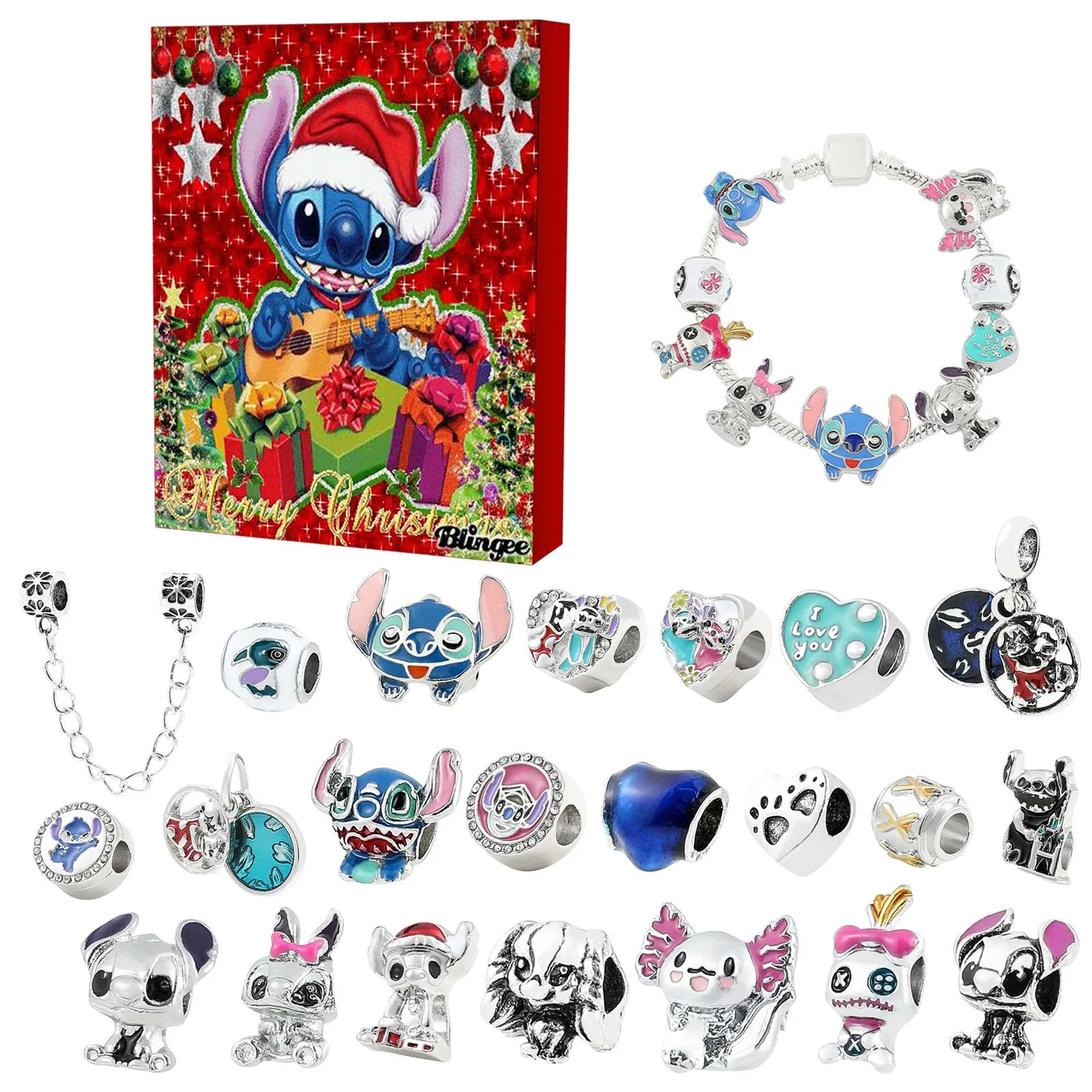 

Christmas Supplies Advent Calendar Bracelets 2023 24 Days Xmas Countdown Calendar Diy Jewelry Christmas Present For Kids