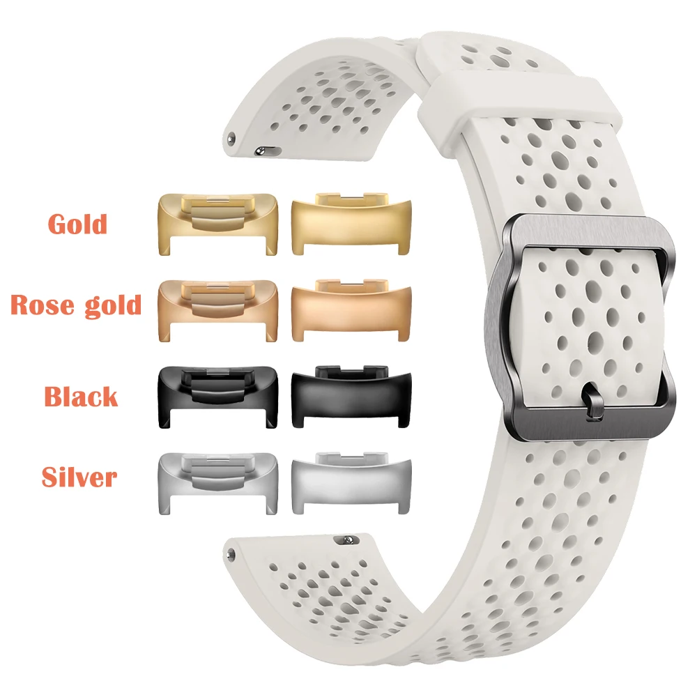 Classic Breathable Soft Silicone Sport Waterproof Wristband Strap