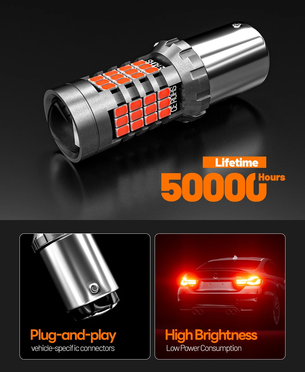 2 stücke LED Bremslicht Blub Lampe P21/5 W BAY15D Für Suzuki Alto Baleno Celerio Grand Vitara Ignis Kizashi Swift SX4 Wagon R Samurai – Detail 8