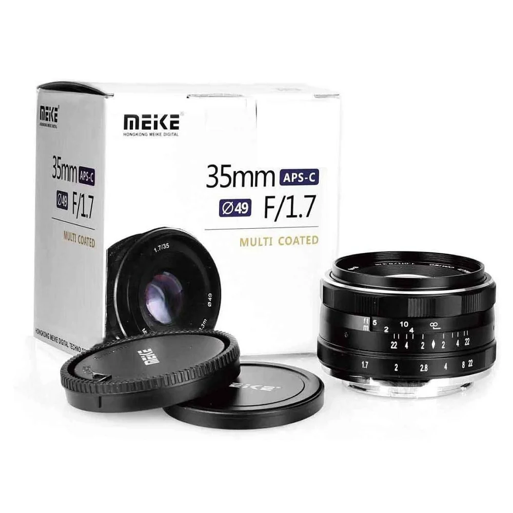 MEIKE 35mm F1.7 Prime Lens|Manual Focus for M4/3 Cameras - GH5/EM5/GX7 Series