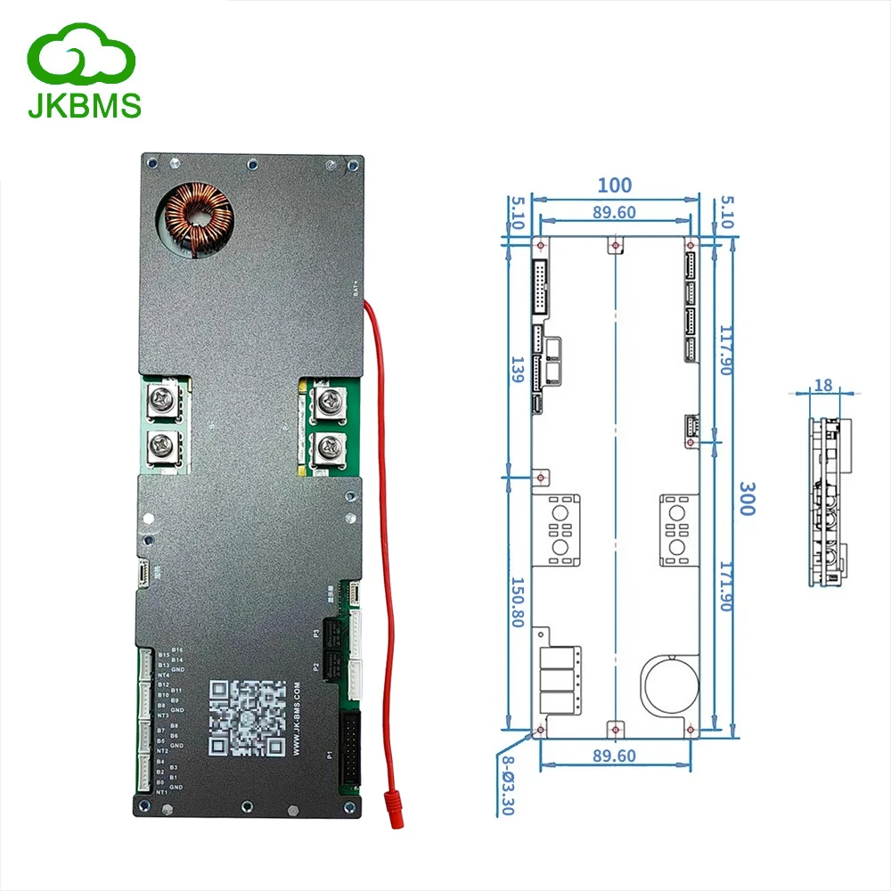 【コメント保存用】・バッテリー 48v16ah 1000w用BMS TechCella 48V 100Ah LiFePO4 Battery, 100A BMS with Inverter