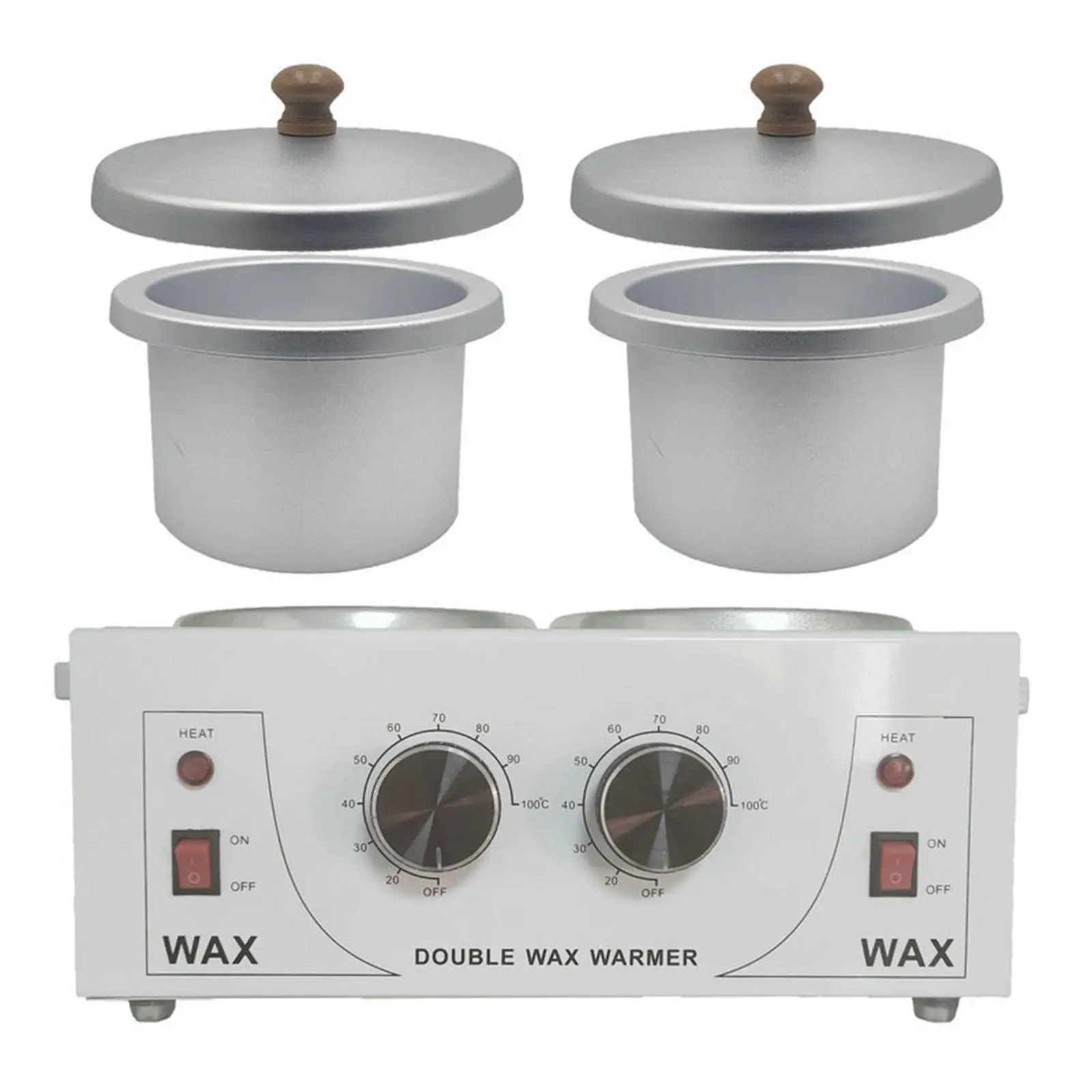 Professional Wax Heater Machine Adjustable Temperature Double Wax Pot for for Beauty Salon Beginner