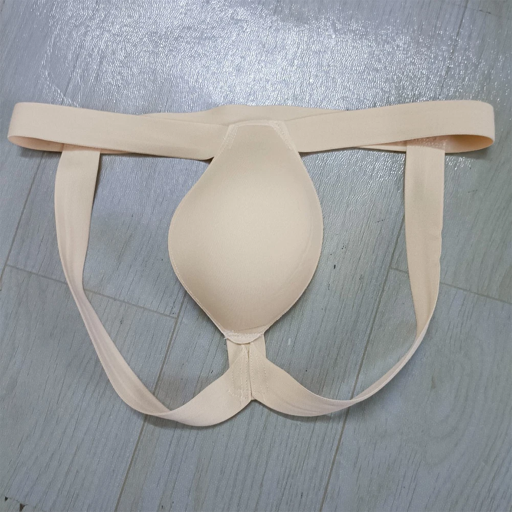 

Men Bulge Pouch Thong Sexy Bikini Pouch G-String Underwar Buttocks Hollow Bulge Cup Pads Sponge Cup Push Up Open File Briefs