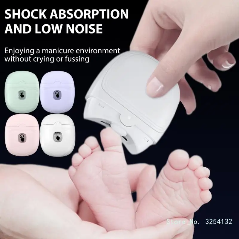 Electric Nail Clipper Nail File Automatic Cutter Fingernail Clippers Rechargeable Fingernail Cutter for Woman Man
