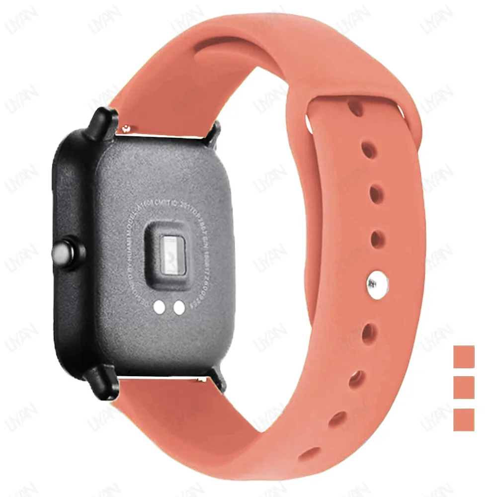 Enhanced Silicone Sport Strap - Versatile Watchband Bracelet, 20mm/22mm