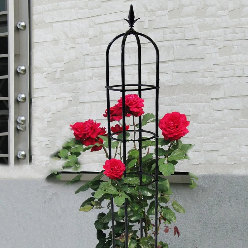 Garden Tower Metal Obelisk Trellis Plant Support 1