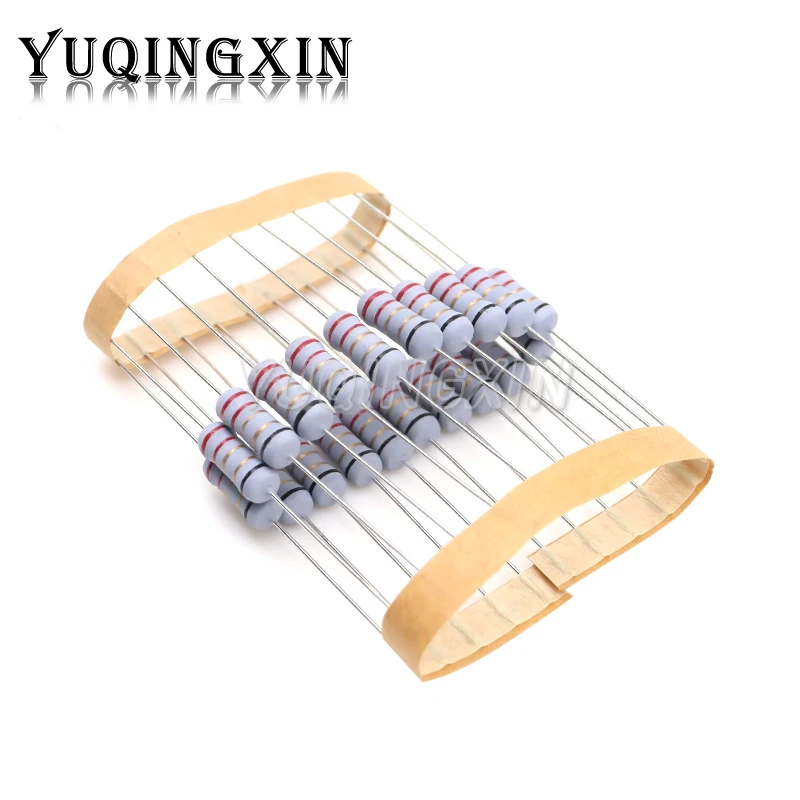 20pcs 1W 5% Wire Wound Resistor Fuse Winding Resistance 0.1R 0.33R 1R 2.2R 3R 4.7R 5.1R 6.8R 10R 22R 68R 100R 200R 510R 0.1 ohm