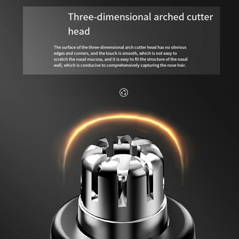 

Триммер для волос в носу Портативный электрический триммер для чистки волос в ушах для мужчин и женщин моющаяся Бритва для удаления волос в носу