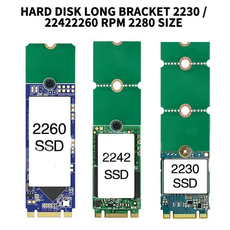 1Pcs NGFF M.2 SSD Adapter Card 2242 To 2280 2230 To 2280 Transfer Card Adapter Expansion Rack Board Riser Convert