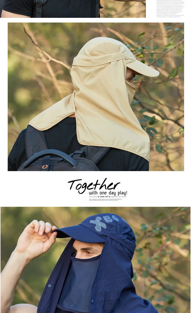 Adjustable Outdoor Fishing Hat Sunscreen Protection Breathable Sunshade Foldable Men Women Hiking Camping Casual Fishing Cap