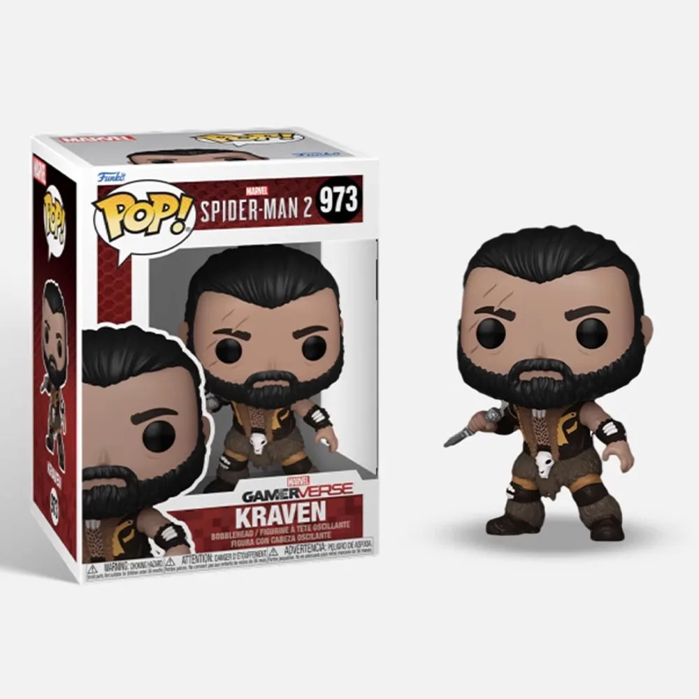 thumbnail image 5 of Funko Pop Kraven #973 Spider Man Mile Morales #970 #976 Peter Parker Marvel Figura de acción de vinilo Juguetes Muñecas Regalos para niños, 5 of 5