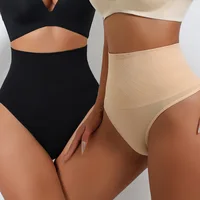 Flarixa taille haute tongs sans couture femmes culottes string Lingerie ventre contrôle façonnage ceinture Shaper sous-vêtements 3
