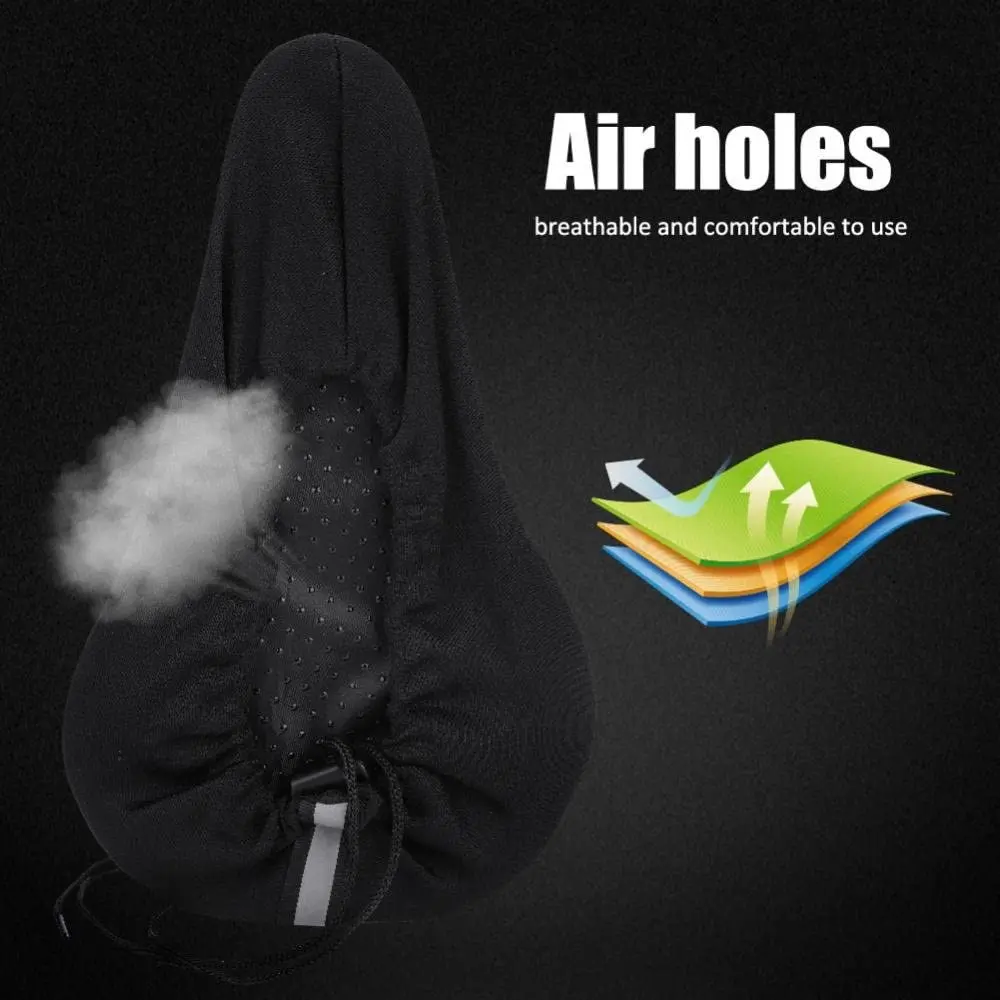 3D Padded Bike Seat Cover - Gel Foam Cushion with Non-Slip Base for Mountain/Road Bicycles, Waterproof Comfortable Saddle Mat