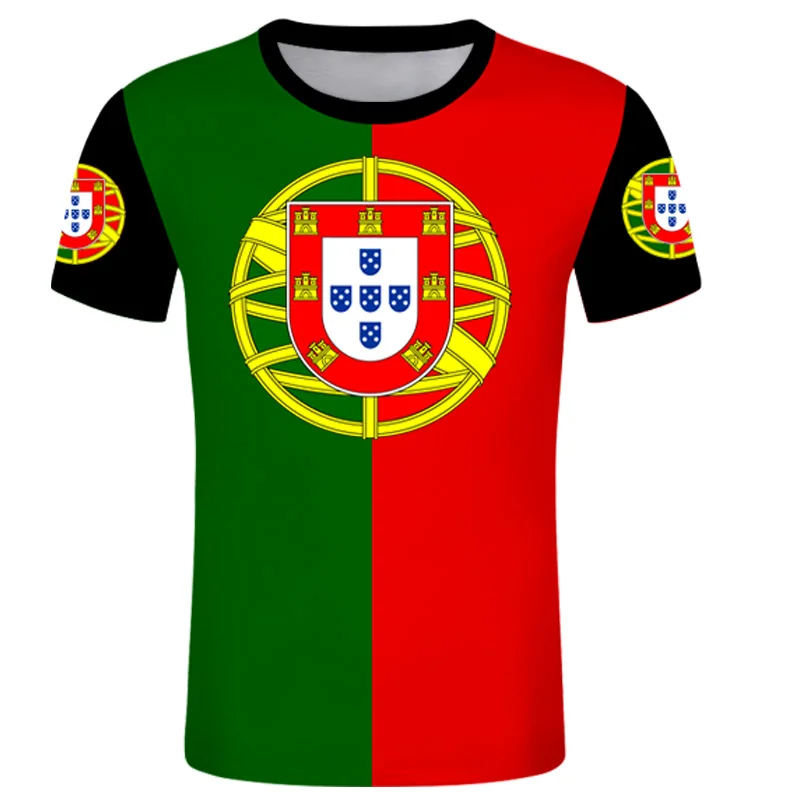 affjedring glemme bestille Portugal Free Custom DIY Soccer T Shirts Nation Flag Tee Shirts Portuguese  Country PT Top Photo Picture Team Number Jersey _ - AliExpress Mobile