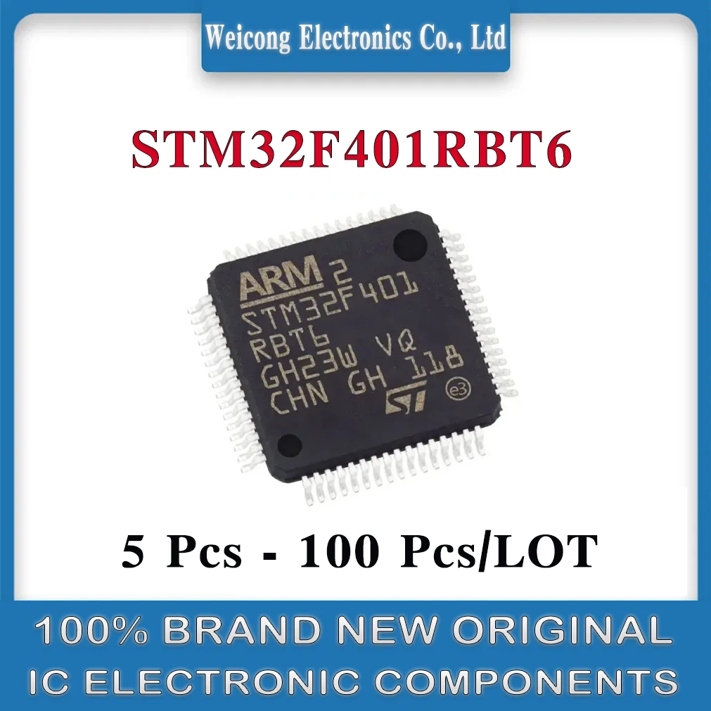 

STM32F401RBT6 STM32F401RBT STM32F401RB STM32F401R STM32F401 401RBT6 STM32F STM32 STM IC MCU Chip LQFP-64