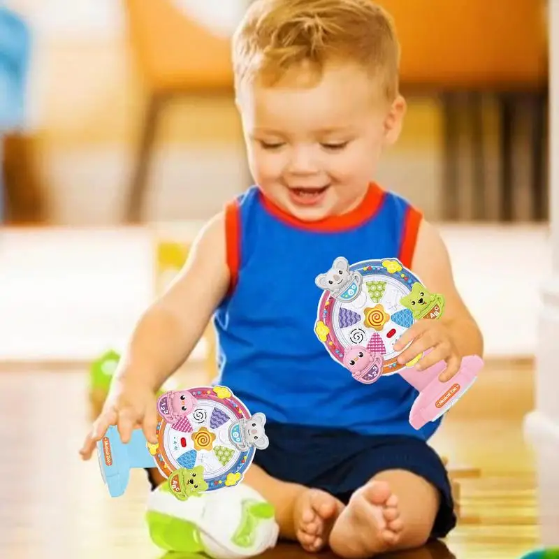 

High Chair Toys Babies Spin Toys With Suction Cup Musical Toy Preschool Learning Early Educational Toy Playing Games For 0-3 Old