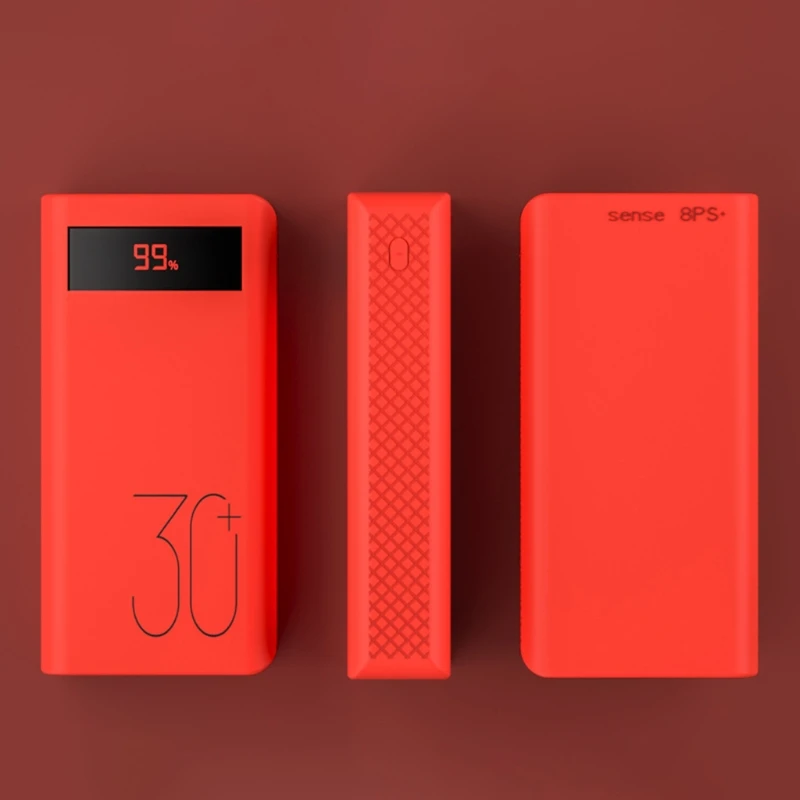 Romoss 8P/8P + 30000mAh 보조베터리 충돌 방지 미끄럼 방지 배터리 충전기 Sl 용 케이스 용 부드러운 실리콘 보호
