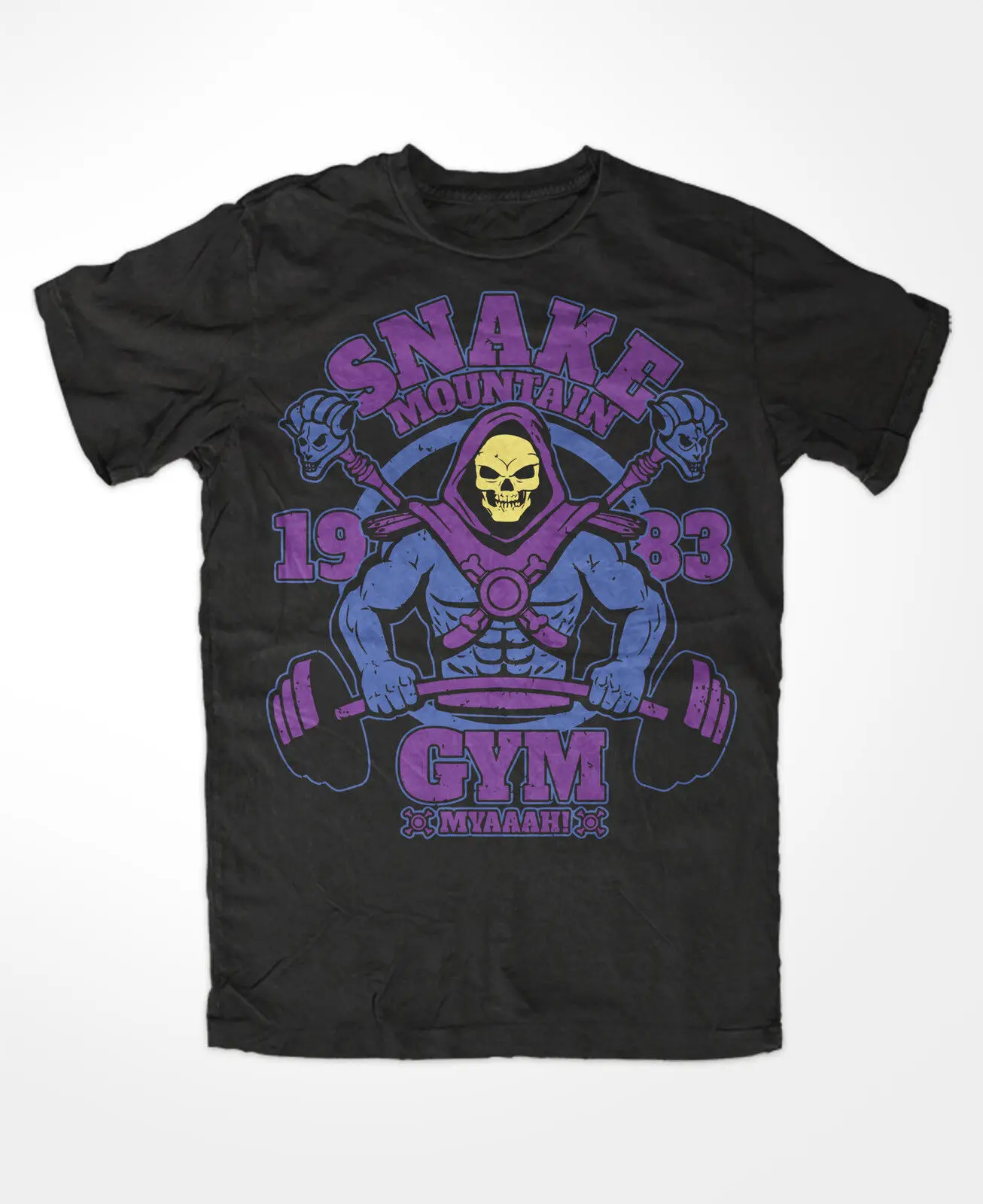 Snake Mountain Gym T-Shirt Black Motu, Cult, Universe, Masters, He-Man