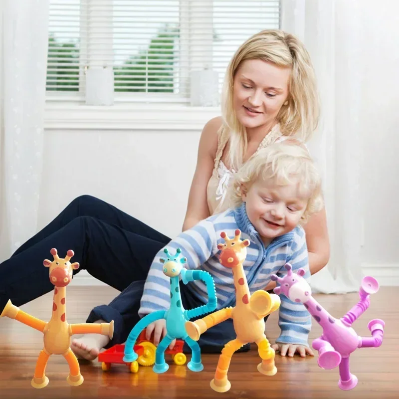 Sensory Fidget Toy Giraffe Pop Tubes for Kid Adult Party