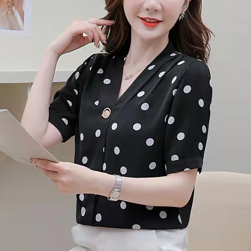 Chemisier En Mousseline De Soie Imprimé Pois - Marque Torrid - Taille 18W - Neuf Avec Petits Défauts