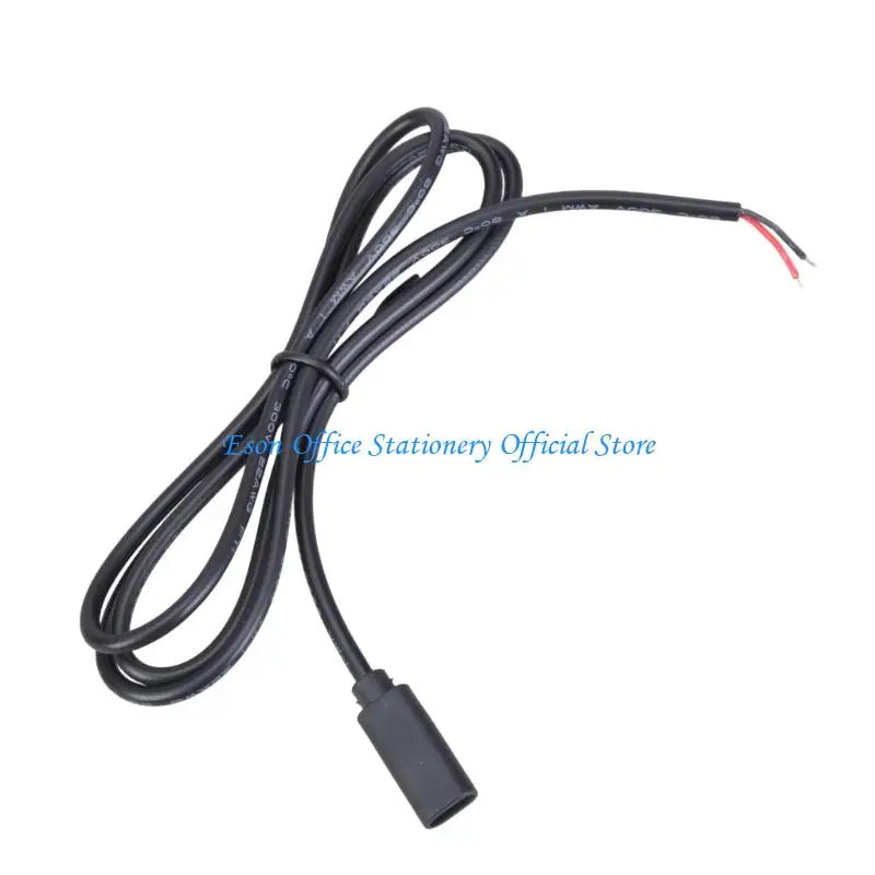 G8DC 15cm/100cm 피그테일 USB C 장비용 2선 연장 전원 케이블 유형-C 암-2핀 베어 와이어 오픈 엔드 커넥터