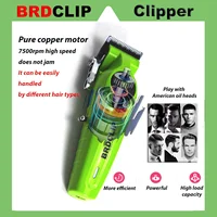 Professional Electric Hair Clipper Trimmer Shaver BRDCLIP X Series Set Gradient Salon Hair Styling Tool DLC Coated Fade Blade 2