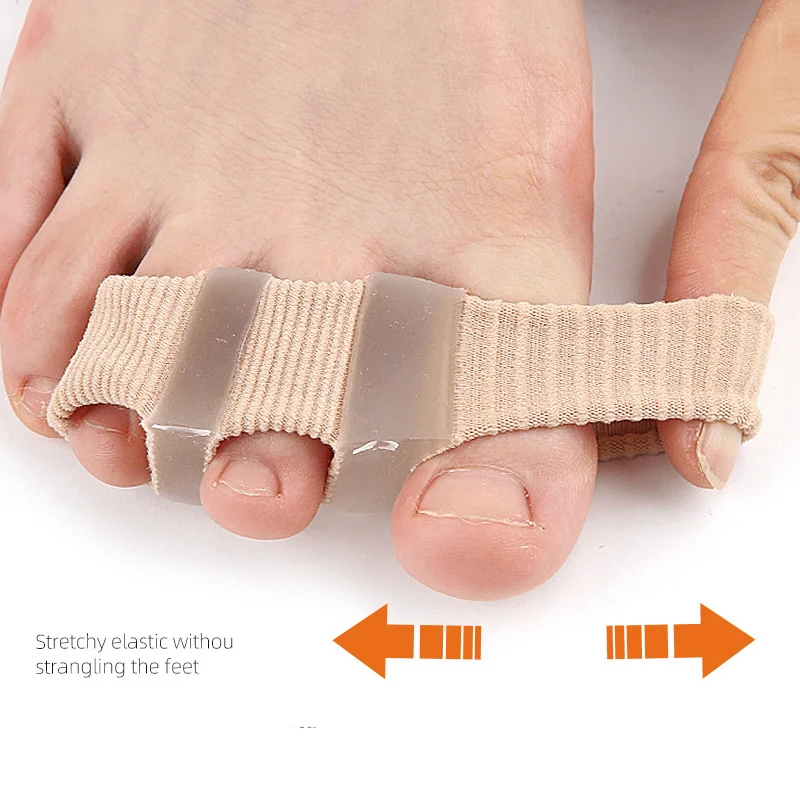Toe Separators 1Pcs Silicone Toe Separator Hallux Valgus Corrector Spacer Spreader Finger Corrector Thumb Bunion Straightener Foot Care Tool