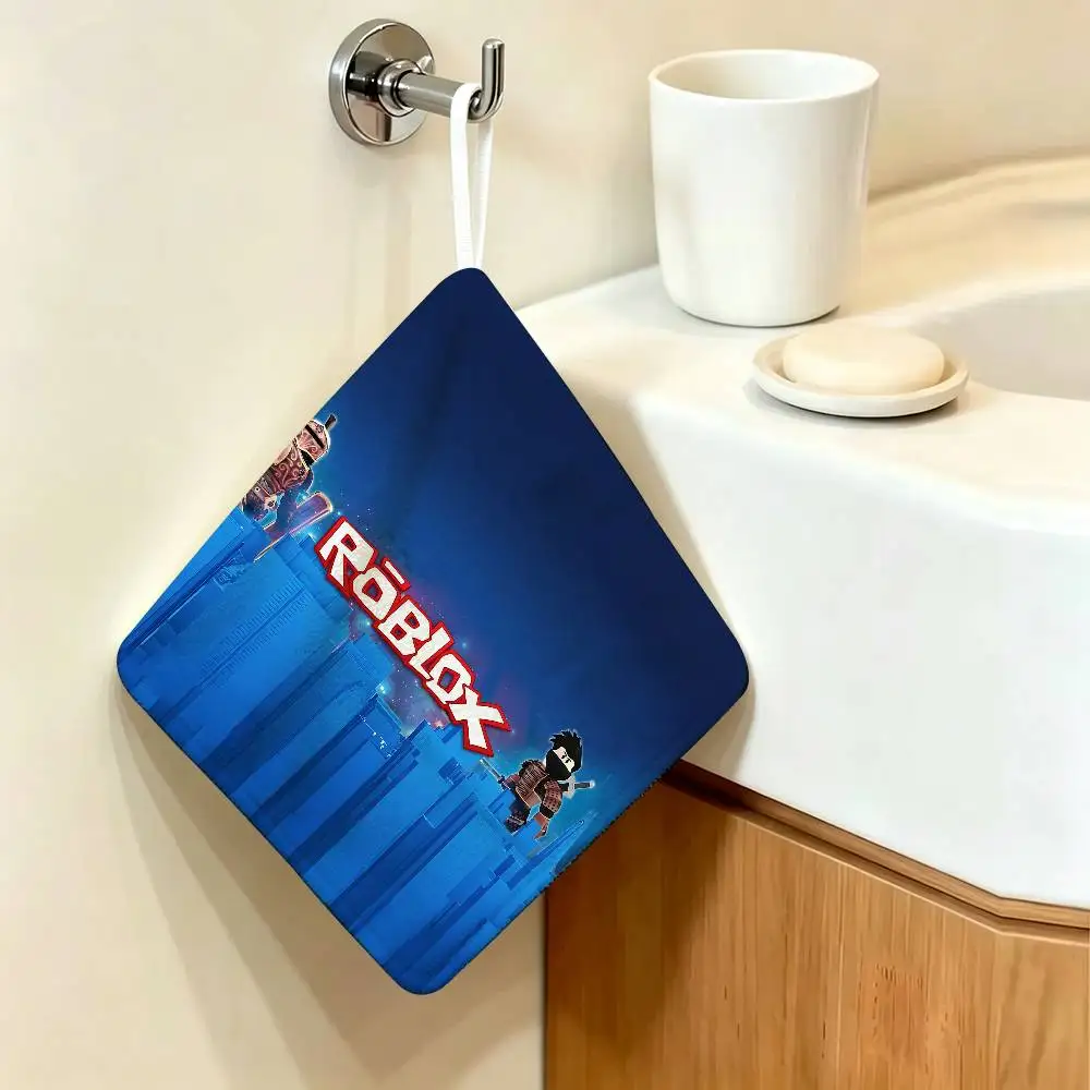 Roblox-Themed Polyester Cotton Kitchen Towel - Soft and Skin-Friendly