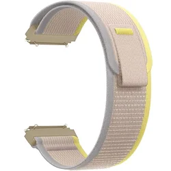 Nylon Coorea Bracelet Strap in 20/22mm for 22mm watch band (Yellow-Beige)