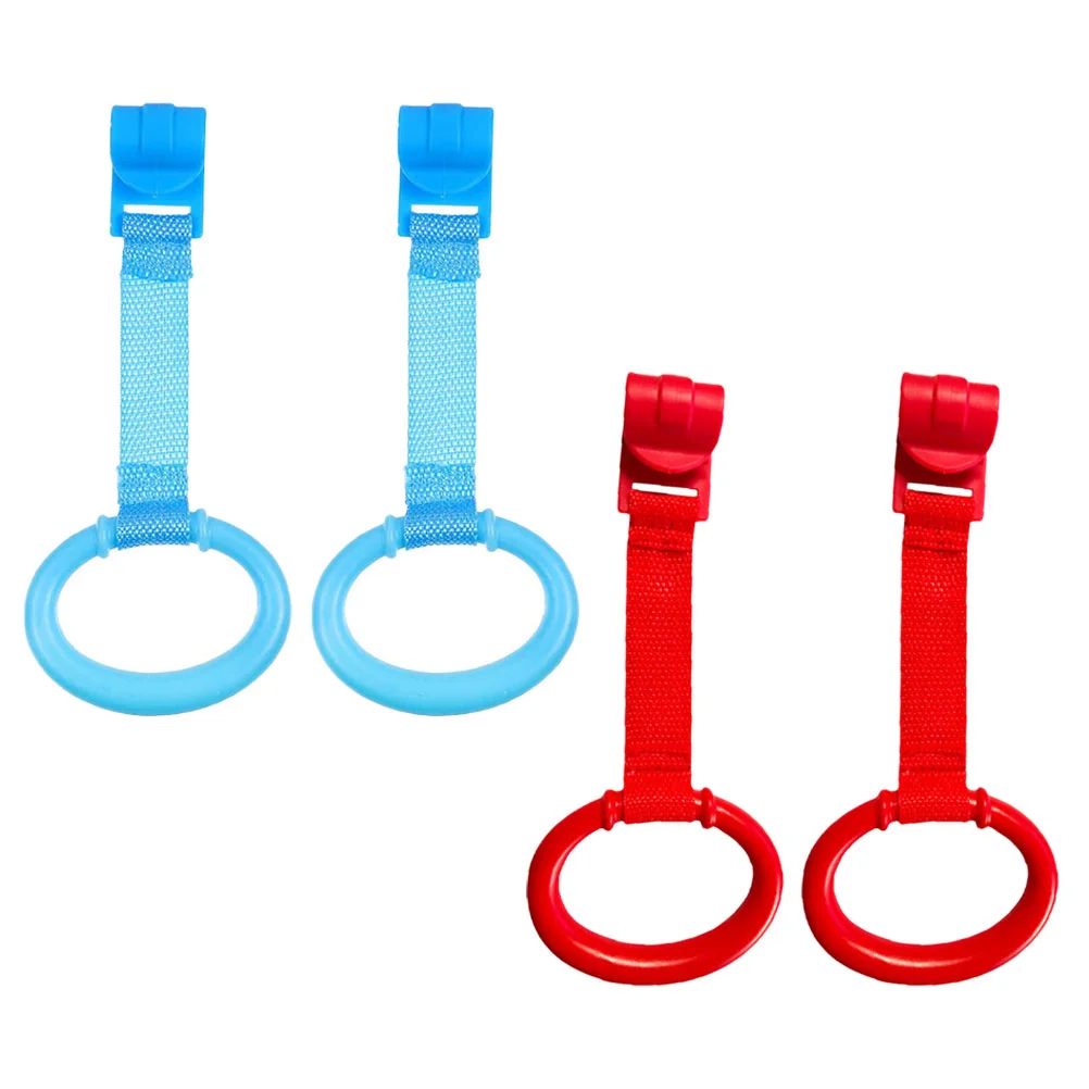 

Baby Crib Pull Rings Baby Bed Stand Up Hanging Ring Kids Walking Training Tools Suitable For 0-3 Years Old Baby