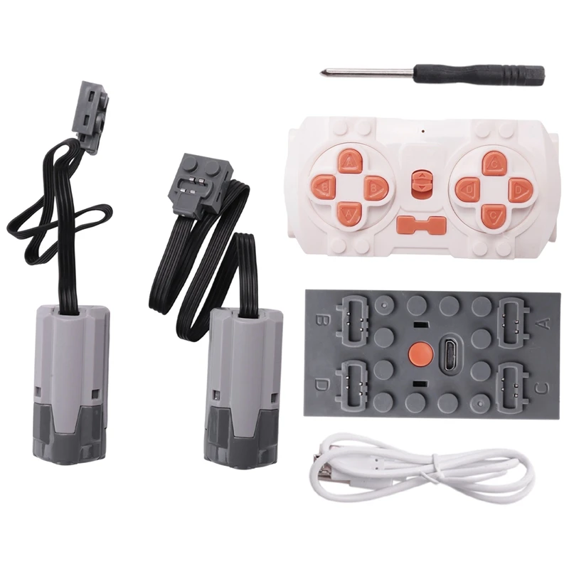 

1Set Power Function Motor App Remote Control Programming 2 Meduim Moter Set DIY Creative Building Block For Children