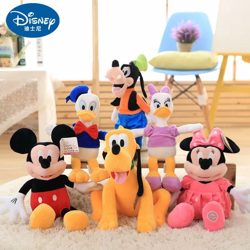 Disney Cartoon Peluche Miaomiao House Minnie Mickey Pluto Bambola Di Peluche Creativa Goofy Wedding Mascot Collection Regalo Di Capodanno