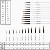 12 PCS Round Paint Artist Brushes Set for Acrylic Watercolor Oil Painting, Crafts, Canvas, Rock, Miniature Model & Fine Detail 2