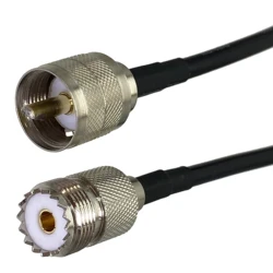UHF and BNC to SMA RF Coaxial Connector Cable (6 inch~5M) - 10FT (3M) (UHF PL259 to SO239)