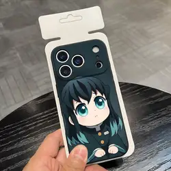 Muichiro Tokito Anime Black Soft Shell Phone Case - iPhone 15 Plus (Black1)