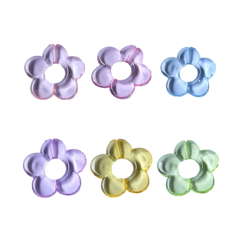 

Colorful Flowers Earrings Accessories DIY Mobile Phone Shells Material for Women