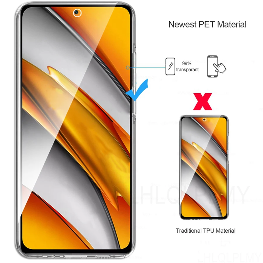 Double-Sided Clear Protective Phone Case with Front and Back Coverage
