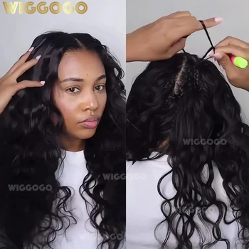 Body Wave Crochet Human Hair Knotless Pre-Separated Feather Lightweight Human Crochet Hair Extensions For Braids Twist 60g/Pack 1