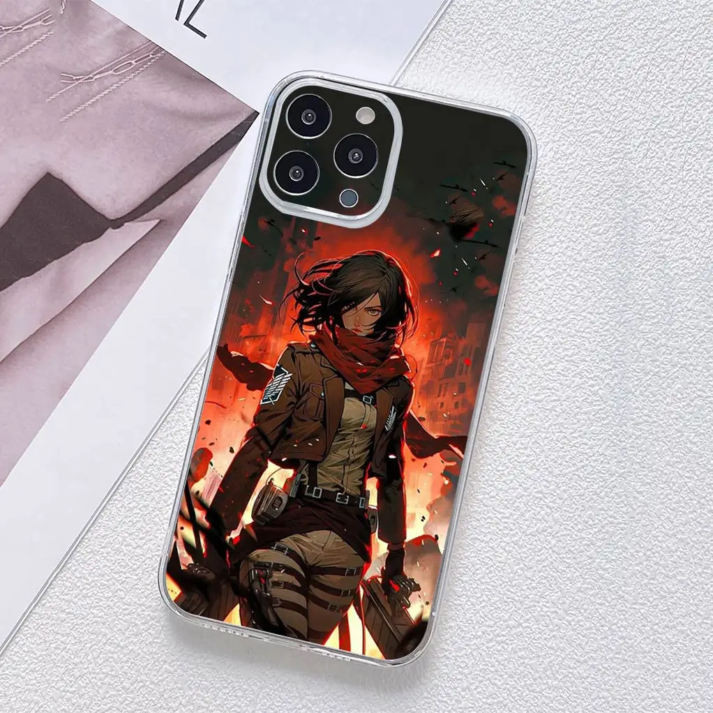Attack on Titan Eren & Levi Soft Phone Cover