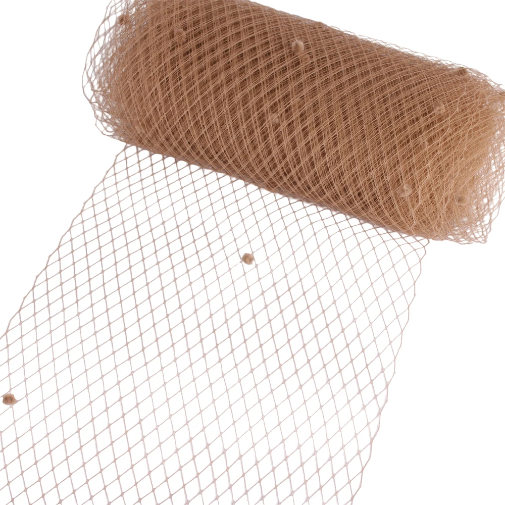 10"25CM Dot Birdcage Veil Fabric for Wedding Bride Mesh Headwear DIY Hair Accessories Veiling Millinery Hats Nice Bridal Netting birdcage veil fabric