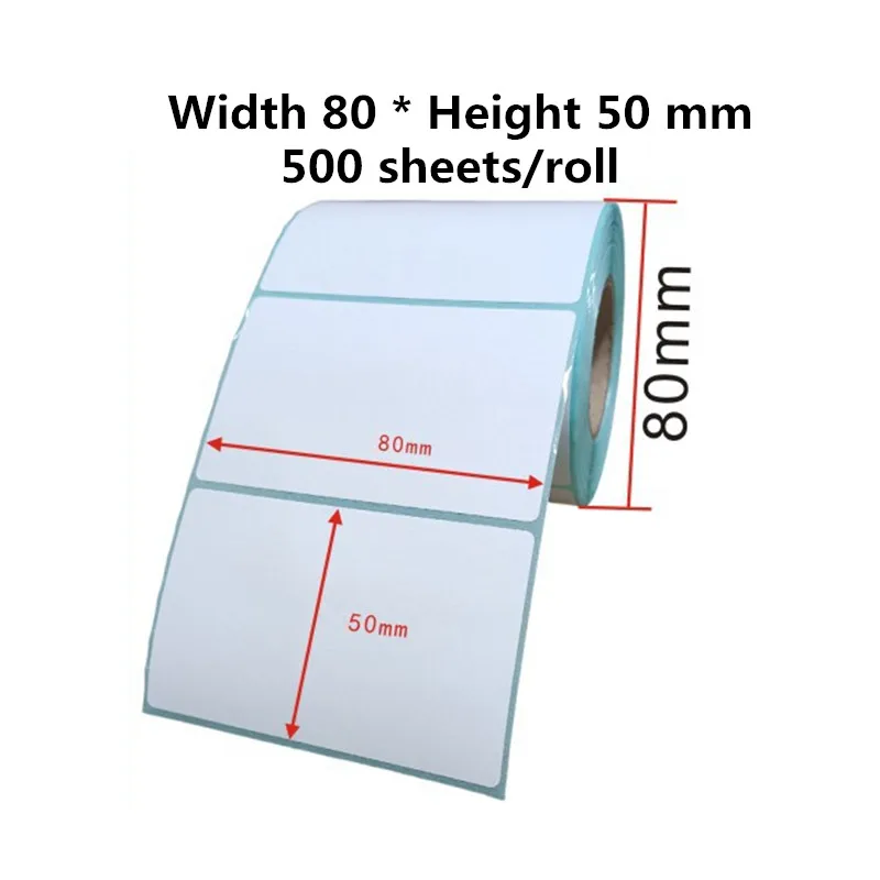 

Width 80 * Height 50mm Sticker Label Thermal Printer Barcode Self adhesive Paper Waterproof/Oil proof/Alcohol proof