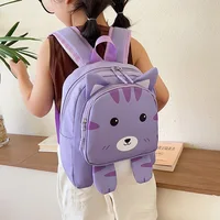 New Cartoon Kindergarten School Bag 4-6 Years Old Baby Super Light Cute Animal Print Large Capacity Children's Backpack 1