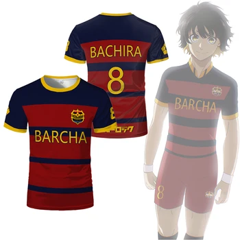 Blue Lock FC Barcha Cartoon Anime Cosplay Men Jersey Summer Short Sleeve Children Tees Tops 2025 Style Fashion Mens Boys T-shirt 1