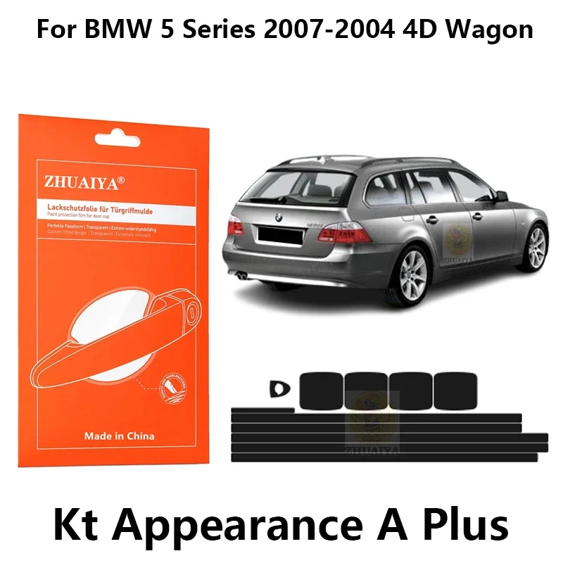 

Защитная пленка ZHUAIYA для красок дверной ручки, ТПУ PPF для BMW 5 серии 2007-2004 4D Wagon