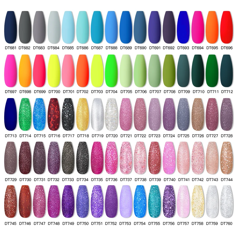 MEET ACROSS 80/20Pcs Glitter Gel Nail Polish Set Summer Sparkly Semi Permanent Hybrid Nail Art Varnish Manicure Kits For Nails 2