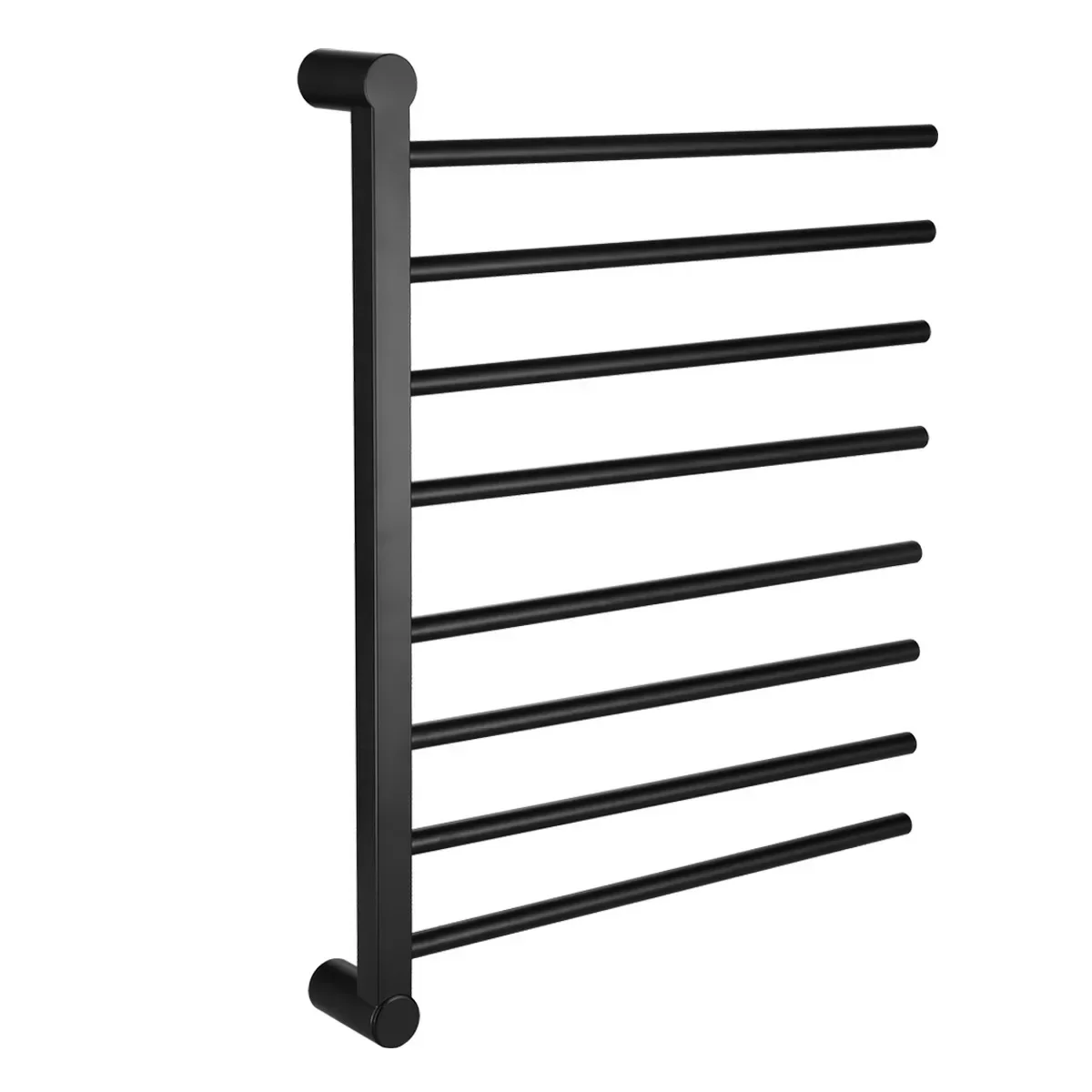 Black and white concealed electric bath towel rod household heating dry bath towel rod surface mounted stainless steel electric