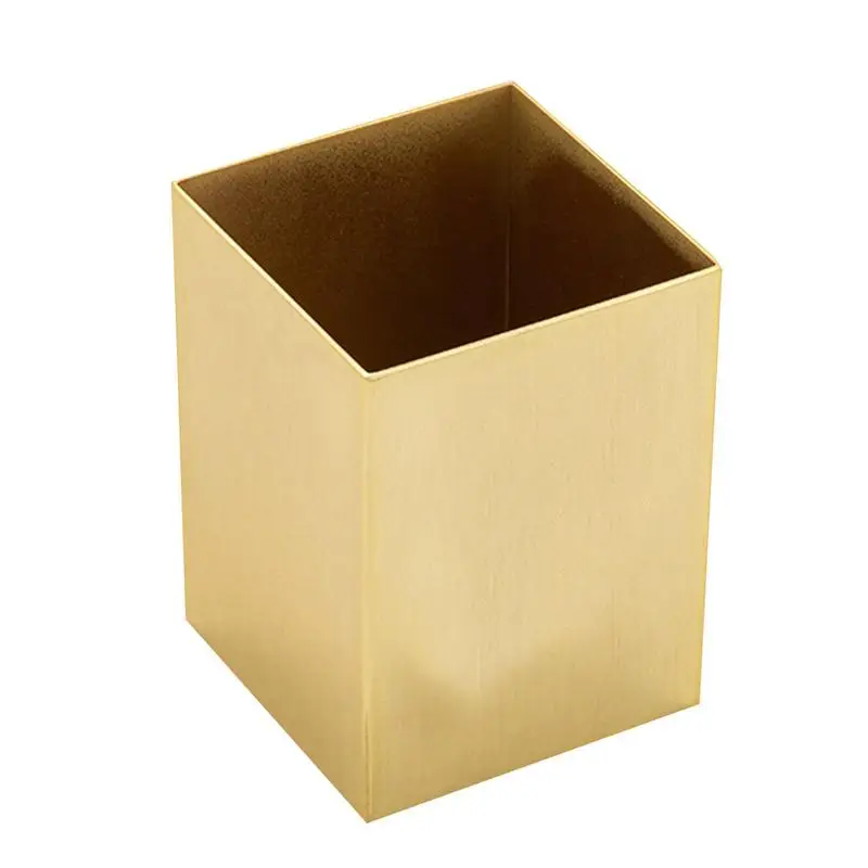 

Desktop Storage Pencil Cup Pen Holder Stainless Steel Makeup Brushes Cup Pencil Containers Cups For Classroom Home Offices
