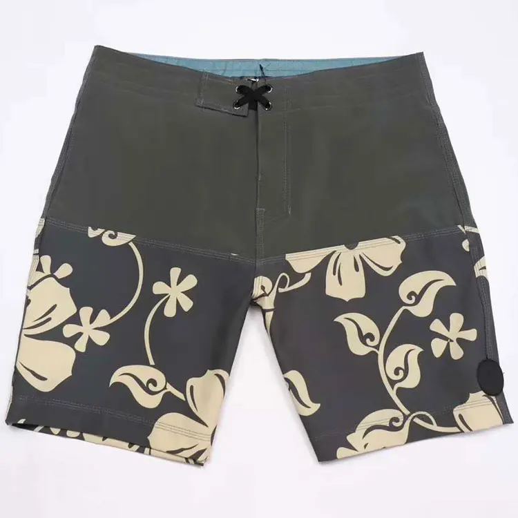Floral Summer Board Shorts Fashion Printed Phantom Surf Swim Bermuda Shorts Quick Dry 4-way Elastic Mens Beach Shorts