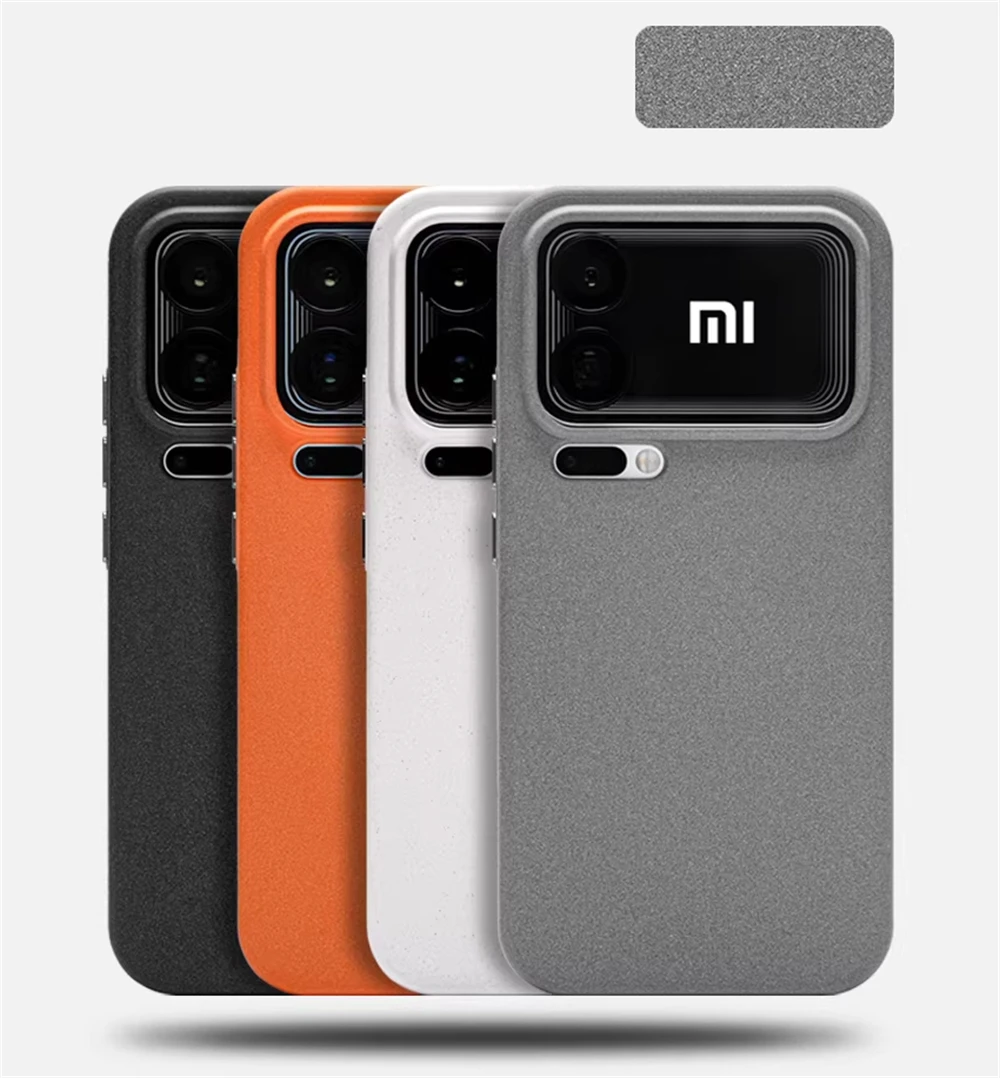 Luxury Solid Color Rock Sand Frosted Soft Silicone Case with Magnetic Wireless Charging Capability